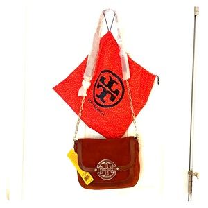 Tory Burch rust suede crossbody